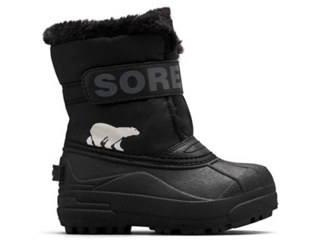 Botas de esqui Unisex SOREL Neve Snow Commander Negro para Esquí (EU 25)