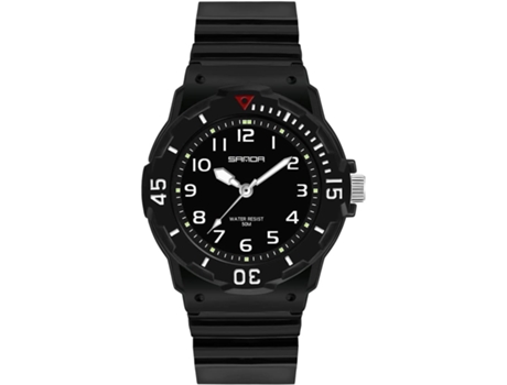 VEANXIN Relojes deportivos de moda para mujer Relojes de pulsera de resina impermeables-Negro Púrpura