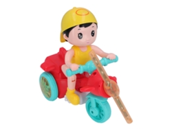 Dan26-triciclo Eléctrico Para Bebés Con Luces Y Música Dinámica, Diseño Cute Y Desmontable, Color Rojo