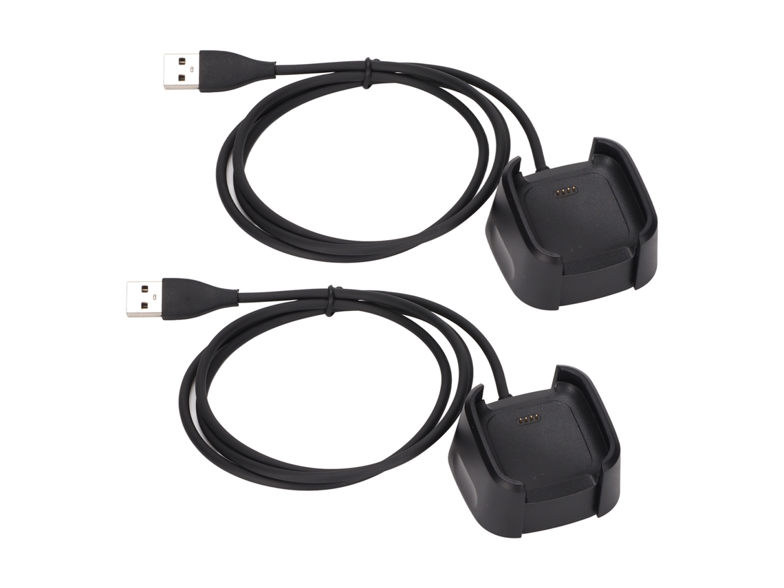Base De Carga Usb Para Fitbit Versa 2, Cable De Carga Con Protección, 2 Unidades.