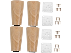 Juego De 4 Patas Macizas Para Muebles, Ideales Para Sofá, Cama, Mesa Y Armario, Con Deslizadores.