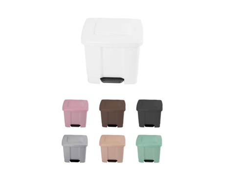 Cubo de Basura para el Reciclaje – Basurero Com Pedal 35L Com 2 Compartimentos Blanco 35L
