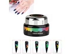 Esmalte De Uñas En Gel De Cristal Líquido Termocrómico, Cambia De Color Con La Temperatura, Color Neón Vibrante.