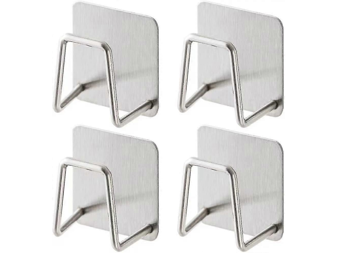 Portavasos Esponja Adhesivo Para Fregadero De Cocina Accesorio Anti-humedad Secado Rápido Acero Inoxidable 4 Piezas
