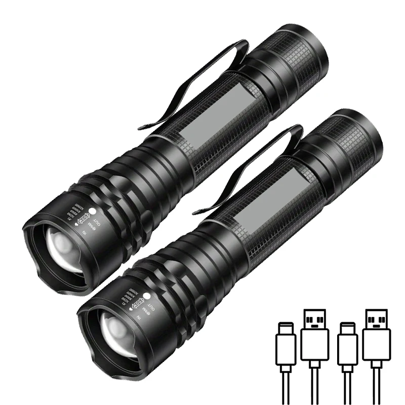 Linterna UV de 395 nm con zoom, recargable por USB, para detección de orina animal, curado de resina y uso ultravioleta. Aeuzwr