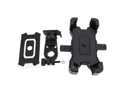 Soporte Para Teléfono Móvil Para Motocicletas Y Bicicletas Eléctricas Con Rotación De Un Solo Toque, Rotación De 360°, En Aleación De Aluminio Negro.