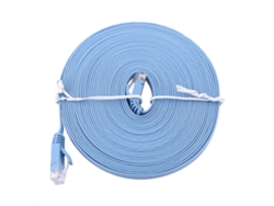 Cable Plano Utp De Parche De Ethernet Rj45 Cat6 Para Router Lan 1000m 8 Metros Azul
