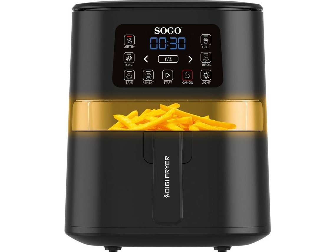 Freidora de Aire SOGO FRE-SS-10820 (4 kg - Negro)