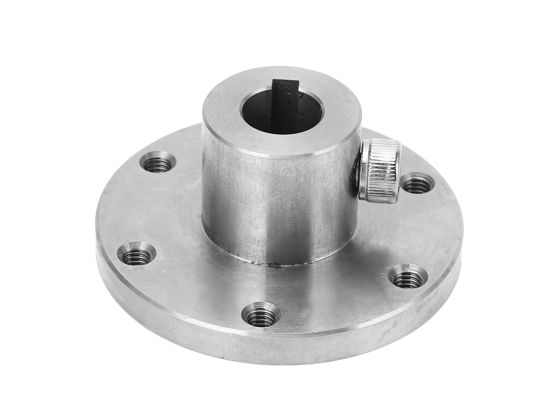 Acoplamiento De Brida De Acero Inoxidable De 12 Mm Con Chaveta Para Motores De Modelos Rc.