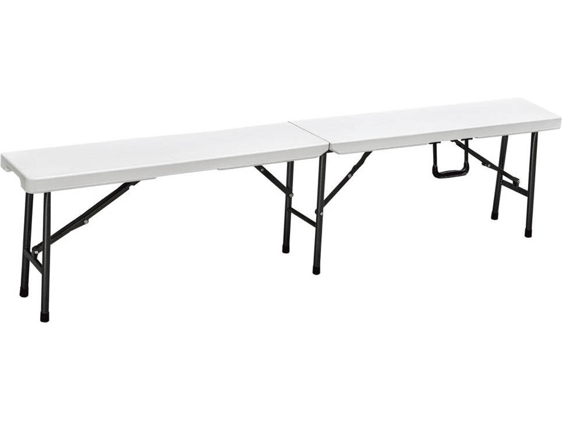 Taburete COFAN Plegable Rectangular Blanco (180 x 25 x 43 cm)