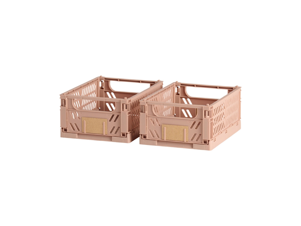 Juego de Cajas Organizadoras Apilables Arena 3 L BIGBUY