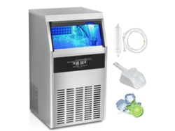 Máquina De Hacer Hielo Comercial De Acero Inoxidable 56kg/24h Con Filtro Tekmaquinas