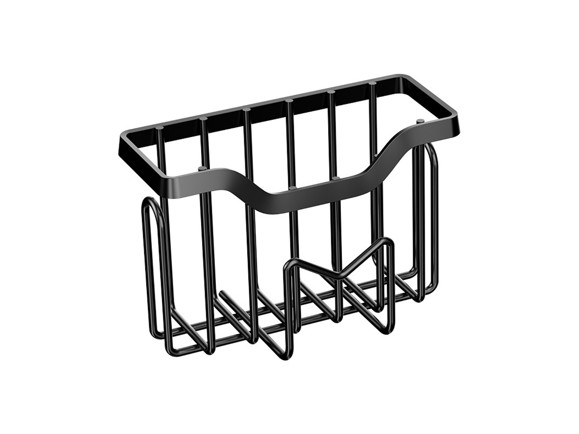 Organizador de fregadero 2 en 1, soporte para esponja de acero inoxidable, sin perforación NEVEANCE