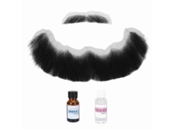 Barbas Falsas Para Maquillaje De Cine Con Pegamento Y Removedor, Props Reutilizables Para Hombres