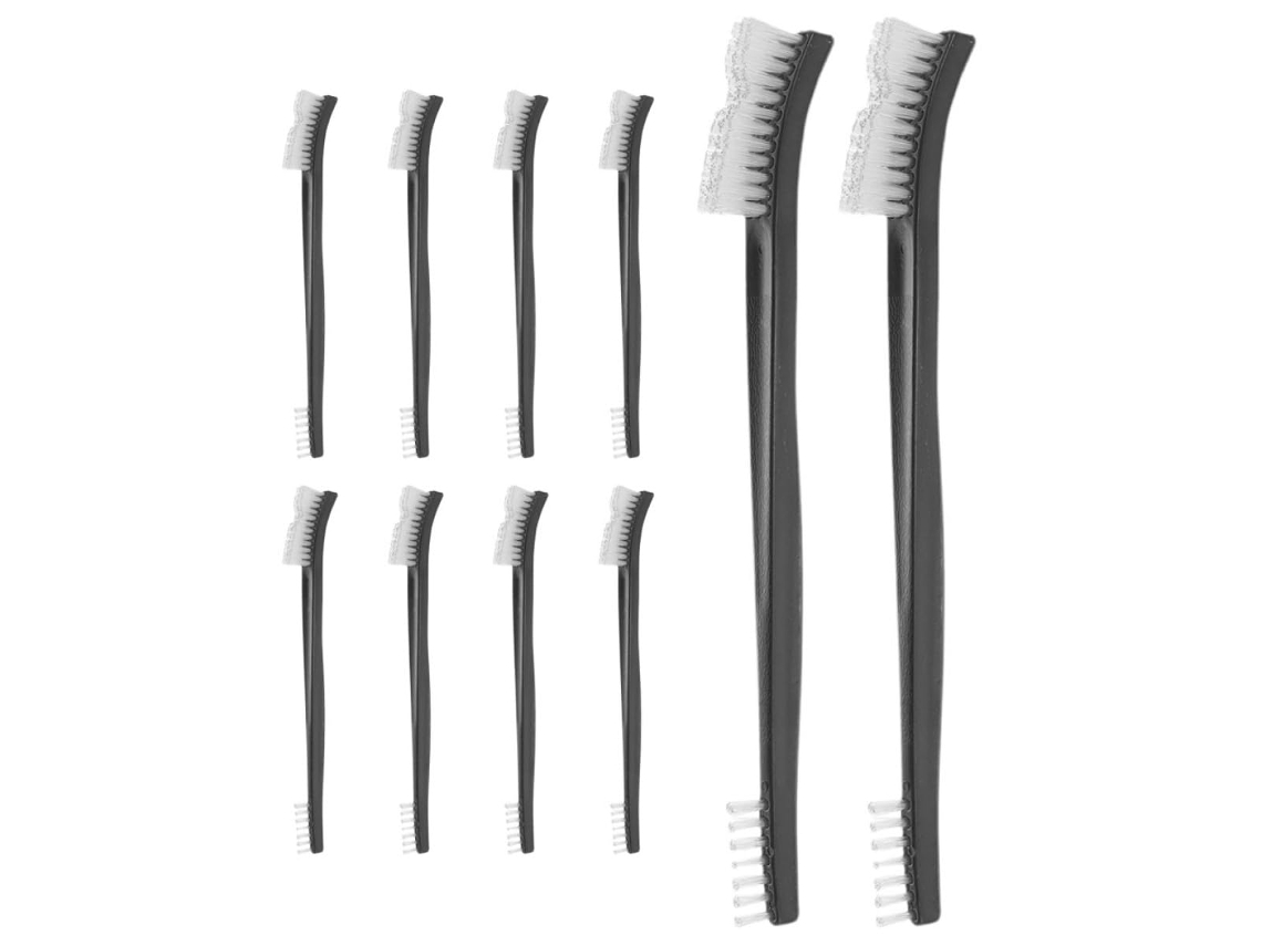 10 Cepillos De Limpieza Multifuncionales De Doble Extremo Con Piezas De Plástico.