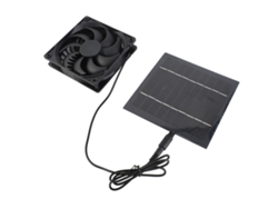 Kit de ventilador con panel solar para pollos IP65 5W 6V