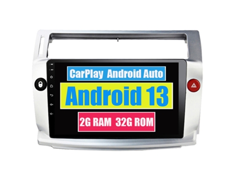 Autoradio Multimedia ROVERONE para Citroen C4 C-Triomphe C-Quatre 2004 - 2014 CarPlay Android Coche Radio Bluetooth Navegación