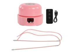Ats-máquina De Saltar La Cuerda Inteligente Sin Manos Ajustable Con Pantalla Lcd Y Control Remoto Rosa