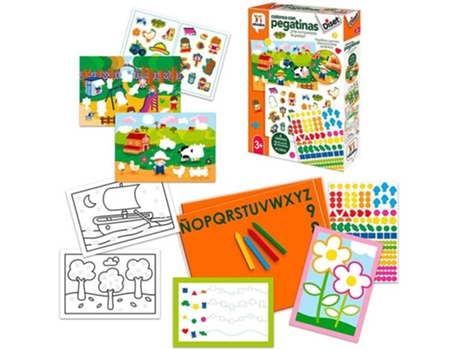 Juego Creativo DISET Colorea Con Pegatinas (Edad Mínima Recomendada: 3años)