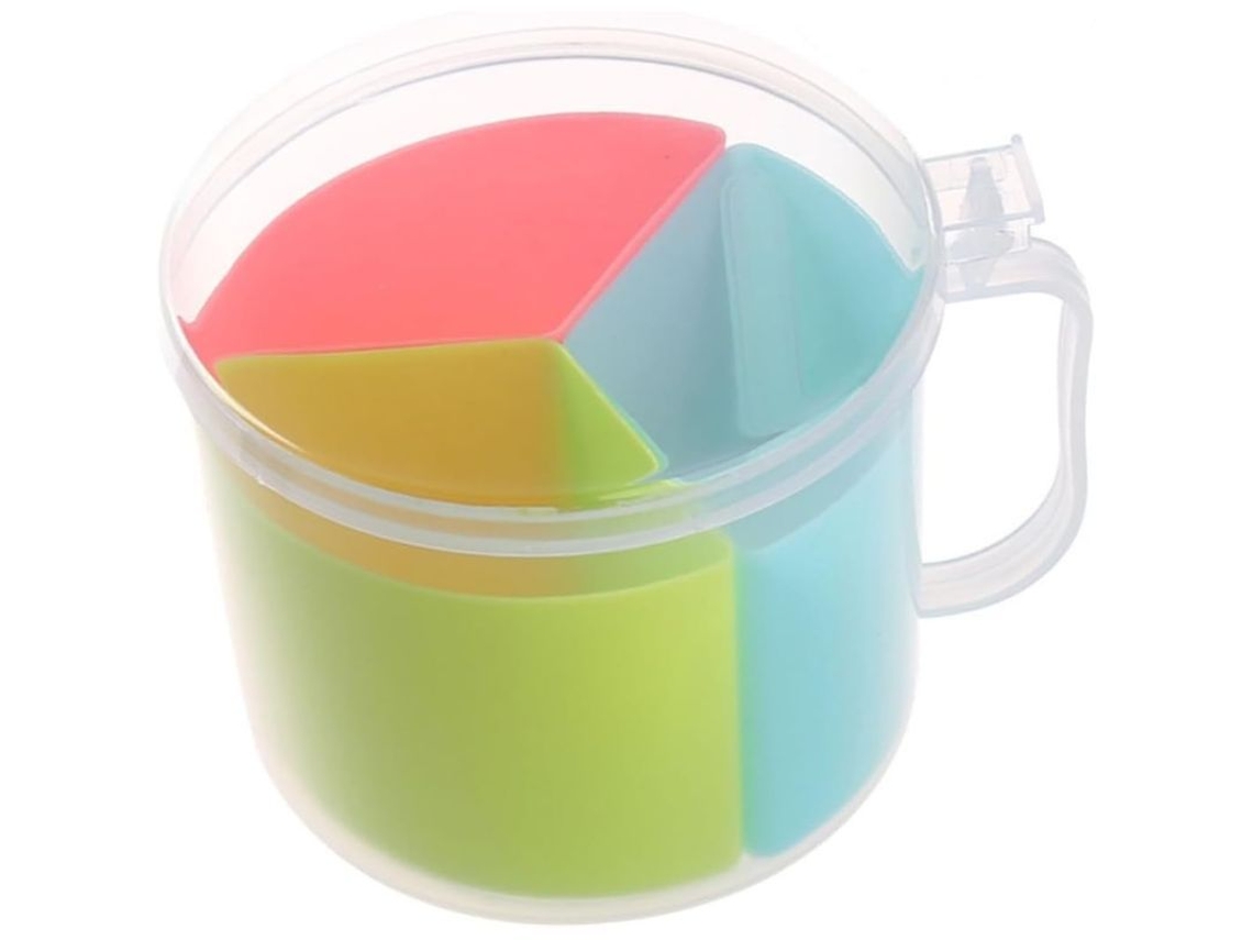 Estante Para Especias Con 3 Compartimentos Y Cuchara, Organizador De Cocina Redondo