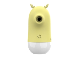Vibrador de masaje de succión para lamer la lengua 2 en 1 con 5 modos para mujeres (amarillo) YIZHOOD
