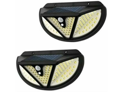Aplique Solar De Pared Para Exteriores, 2 Unidades, Sensor Infrarrojo, Ip65, 118 Led, Jardín/pasillo.