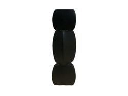 Pequeño Jarrón De Cerámica Negra Con Forma De Raíz De Loto, Decorativo Para Salón, Dormitorio U Oficina.