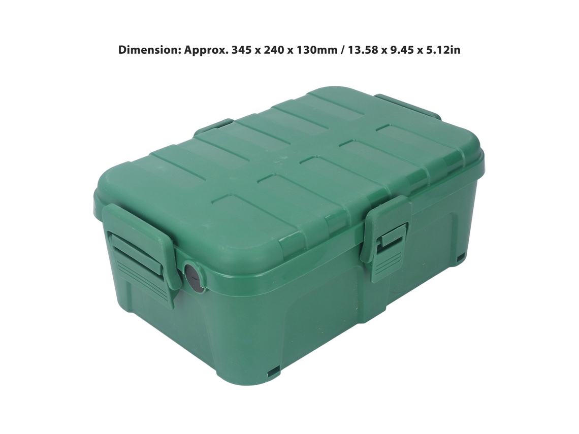 Caja de conexiones eléctricas para exteriores, cuadrada, grande, de 6 entradas, impermeable IP54, color verde