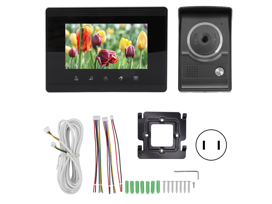 Cámara de puerta con pantalla LCD e intercomunicador HD para la seguridad del hogar