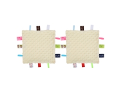 2 Mantas De Seguridad Para Bebé, Toalla Suave Y Cómoda De Felpa Color Beige.