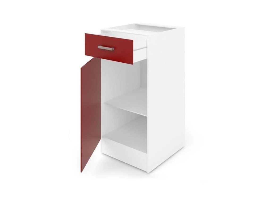 ULTRA Mueble bajo de cocina 40 - Rojo mate AUCUNE