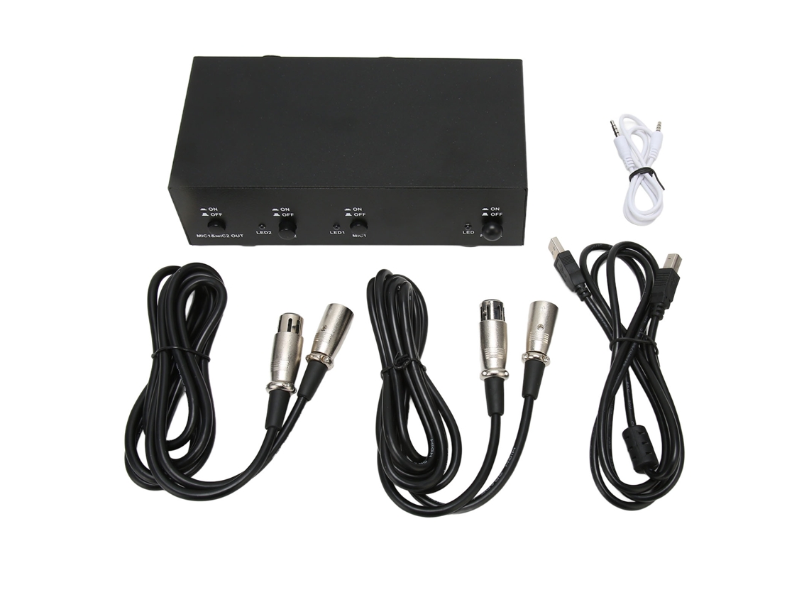 Fuente De Alimentación Fantasma Profesional De 48 V Con Cableado Xlr Para Equipos De Grabación Musical.