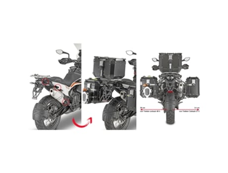Soporte de la maleta lateral de la moto GIVI Monokey Husqvarna Norden 901 21