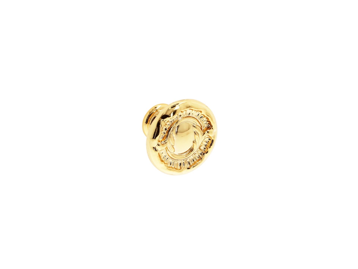 Pomo Para Muebles De Zamac Diámetro 35mm Chapados En Oro Lote De 6