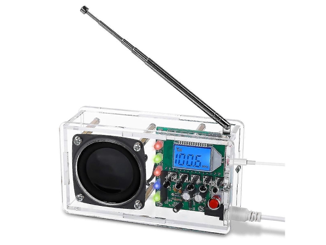 Kit de radio FM para proyectos de soldadura con linterna LED, aprendizaje y enseñanza STEM (Ciencia, Tecnología, Ingeniería y Matemáticas) para hacer tú mismo (GOKOCO).