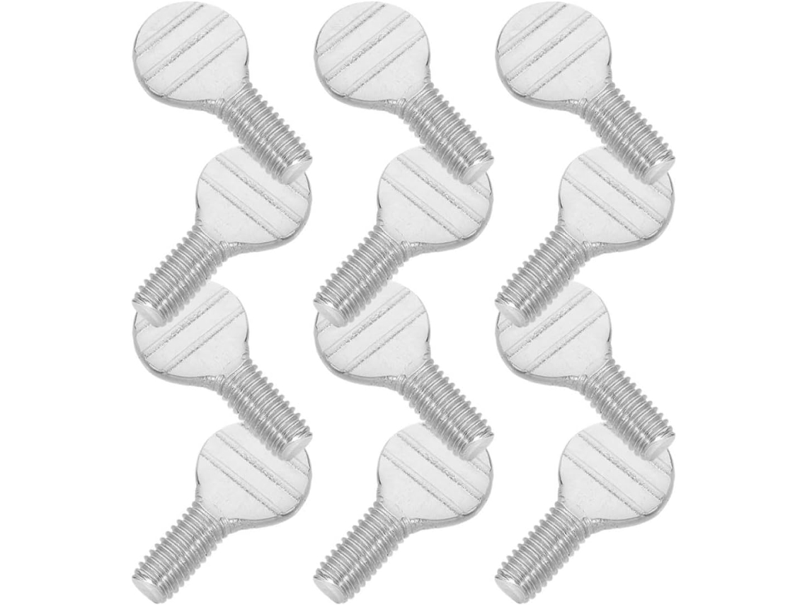 12 Piezas, Té, Cocina, Tornillos De Acero Inoxidable Plateados 12 Piezas Para Asador Compatible F