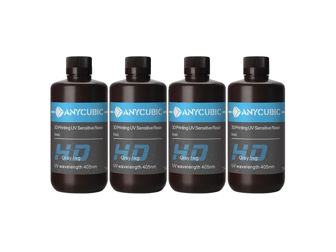 Resina UV de alta precisión y curado rápido, 4 kg, gris HD, OEM