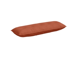 Cojín De Espalda Rojo Naranja 140 X 50 Cm Tela De Pana