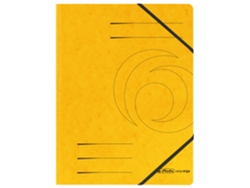 Carpeta de Esquina HERLITZ Easyorga A4 Cartón Amarillo