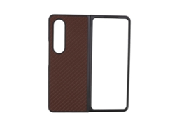 Capa De Celular Protetora Anti-choque Para Samsung Galaxy Z Flod 4 Tela Dobrável Marrom