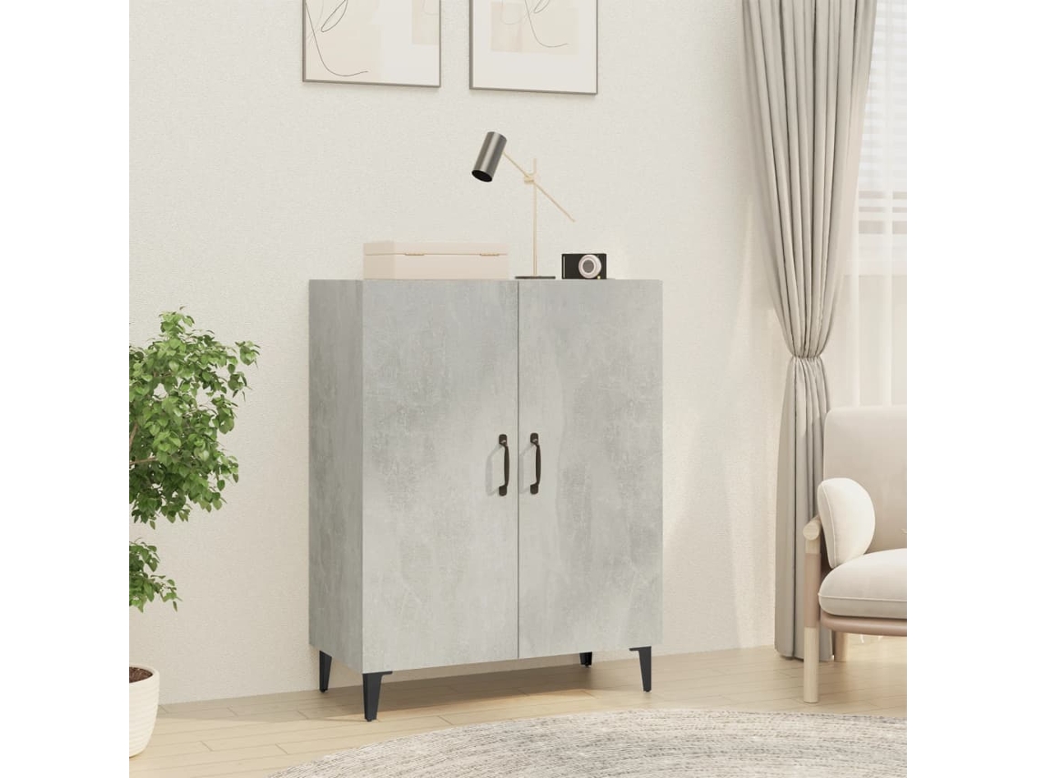 Lovely Home Aparador 70X34X90 Cm Madera Procesada Gris Cemento