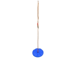 Columpio De Disco Para Niños Con Cuerda De Escalada Asiento Colgante Interior Exterior Juguete Azul