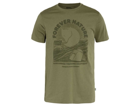 Camiseta de Hombre FJÄLLRÄVEN Equipment Verde (L)