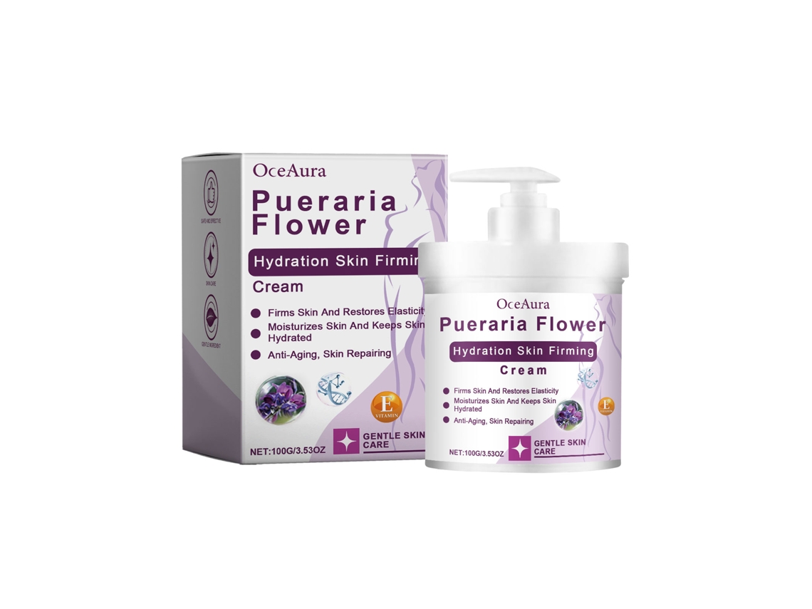Crema hidratante reafirmante con flor de Pueraria