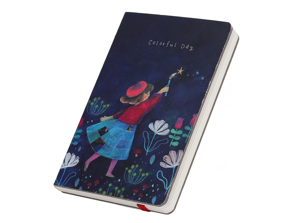 Guía De Viaje Vertical Portátil Exquisita Serie Handbook Gorle Noche De Luna Cuaderno Punteado Regalo De Navidad