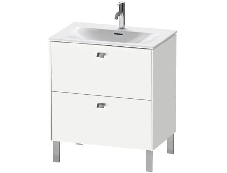 Pedestal de lavabo DURAVIT Brioso vertical 72,0 x 47,9 cm 2 cajones cajón superior incl. recorte de sifón y delantal para lavabo Viu 234473
