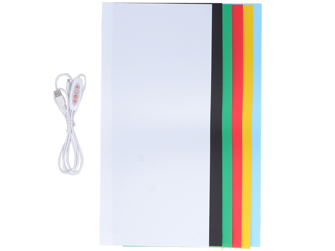 Cabina fotográfica con luz LED y 6 fondos, estudio fotográfico plegable con softbox para tiendas online.