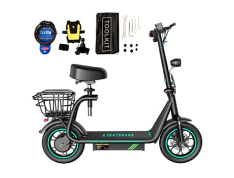Patinete eléctrico BOGIST M5 Pro+ plegable con asiento neumático de 12 pulgadas 500W 48V 15Ah 40km/h freno de disco inteligente BMS