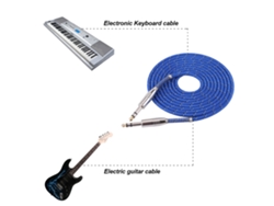 Cable de audio estéreo para guitarra eléctrica y consola de mezclas