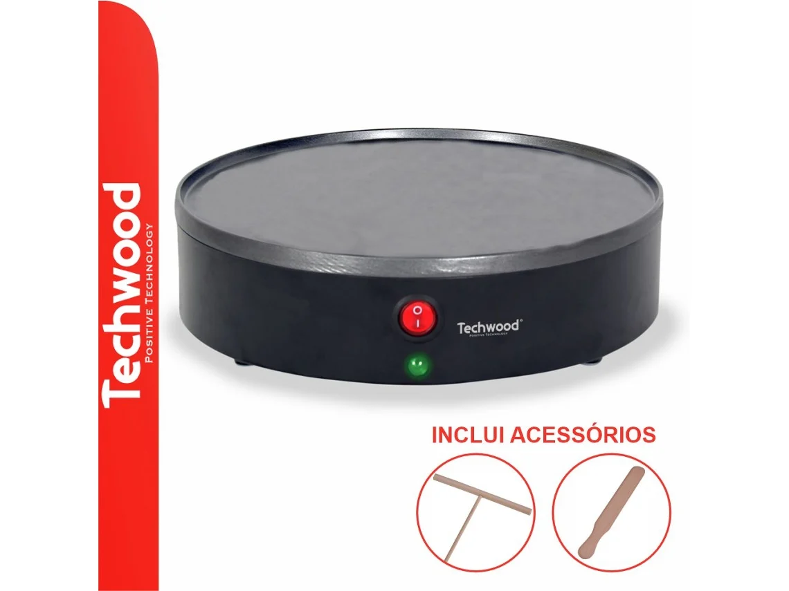 Crepera eléctrica Techwood de 23 cm y 800 W